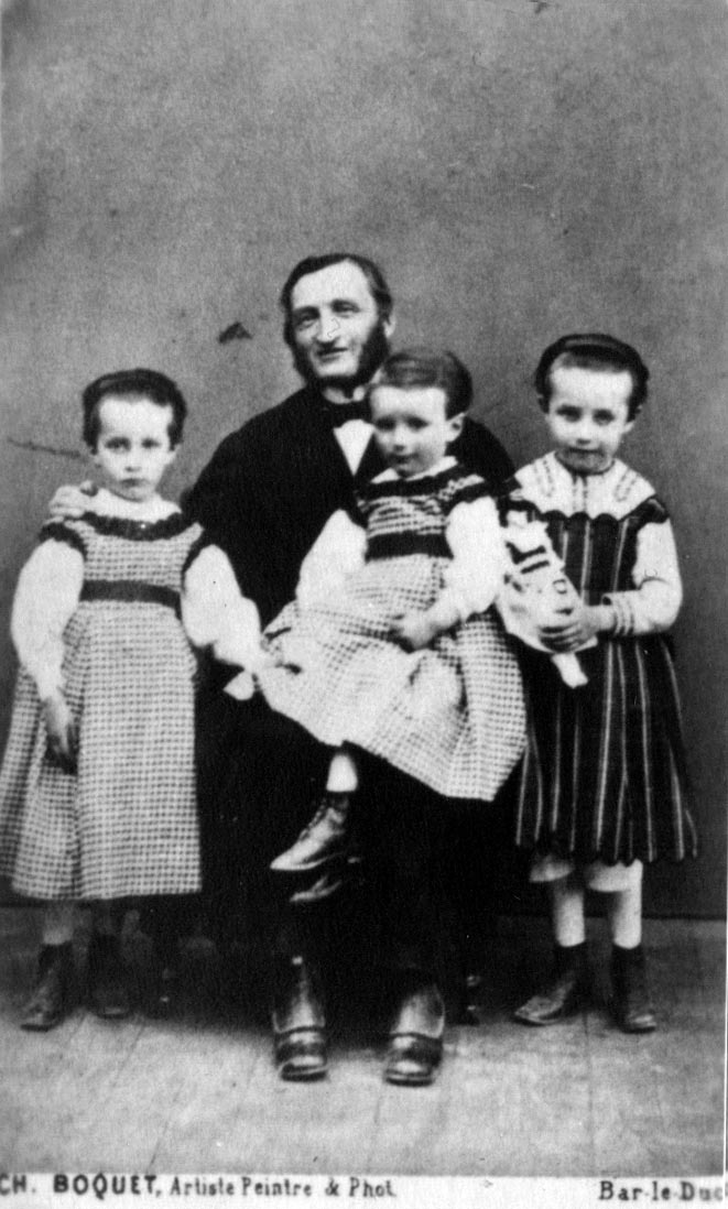Prosper Claudel et ses enfants - Bar-le-Duc, 1870